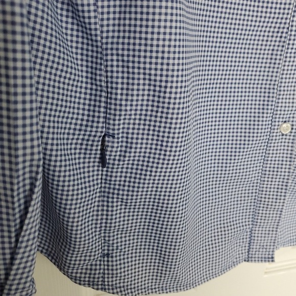 Habit's Women's Long‎ Sleeve Collared White Blue Outdoor Shirt Lightweight 2XL - Picture 2 of 11